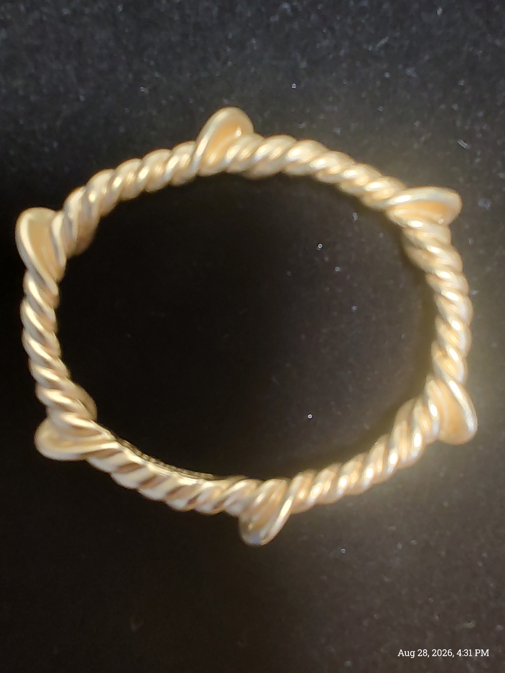 Liz Claiborne Elegant Twisted Gold-Tone Women’s Bangle Bracelet